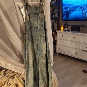 Casual Blue Denim Overalls Jaded Gypsy One Size